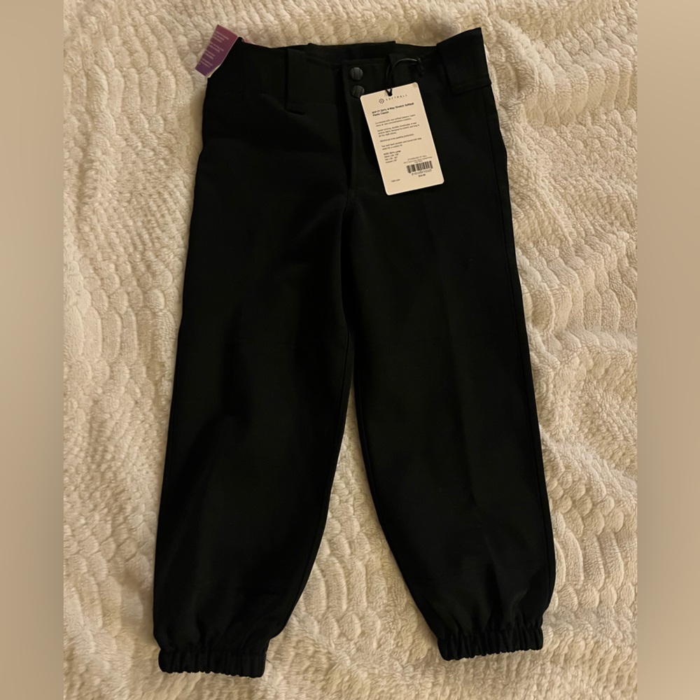 Kids Black softball pants -RIPIT BRAND